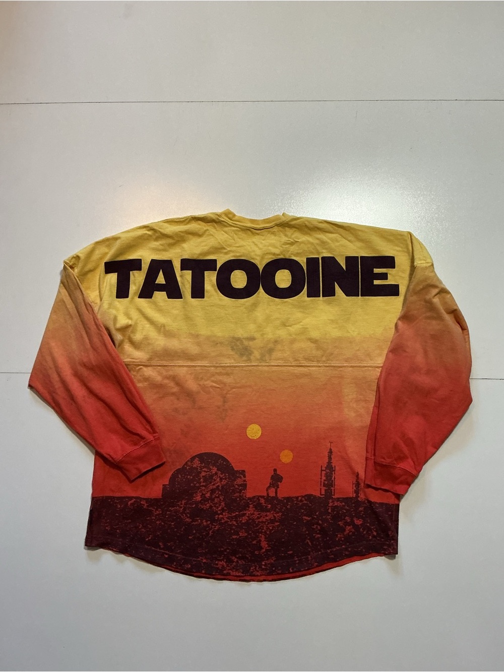Disney Star Wars Spirit Jersey Tatooine Binary Sunset Skywalker L/S T-Shirt